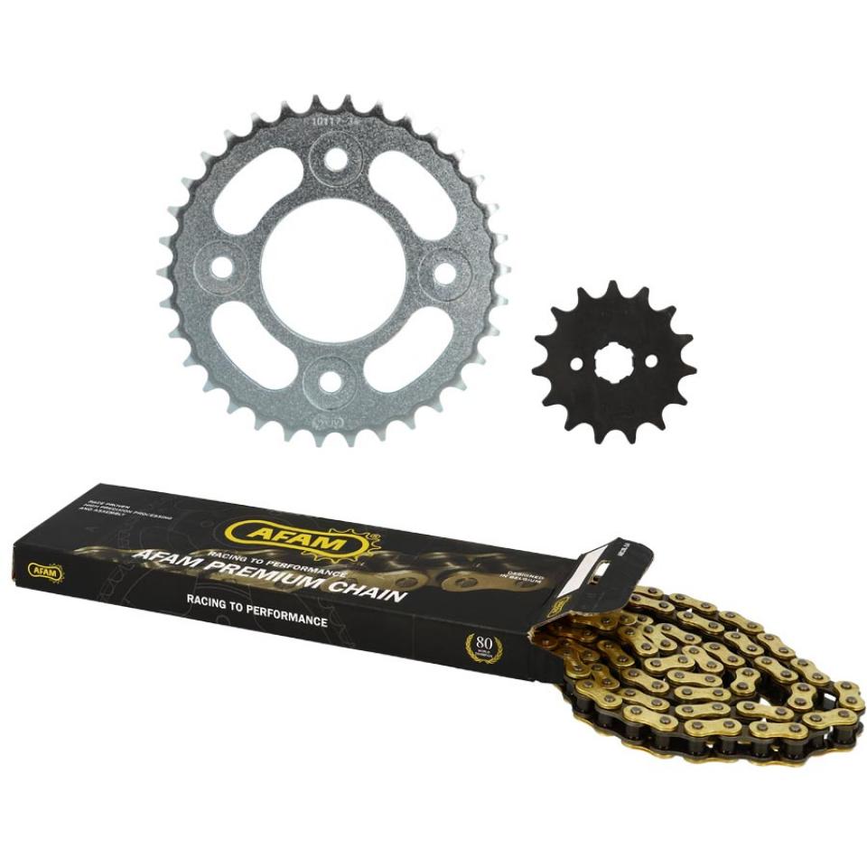 Kit chaîne Afam pour moto Honda 125 MSX 2013 à 2020 160380 Neuf