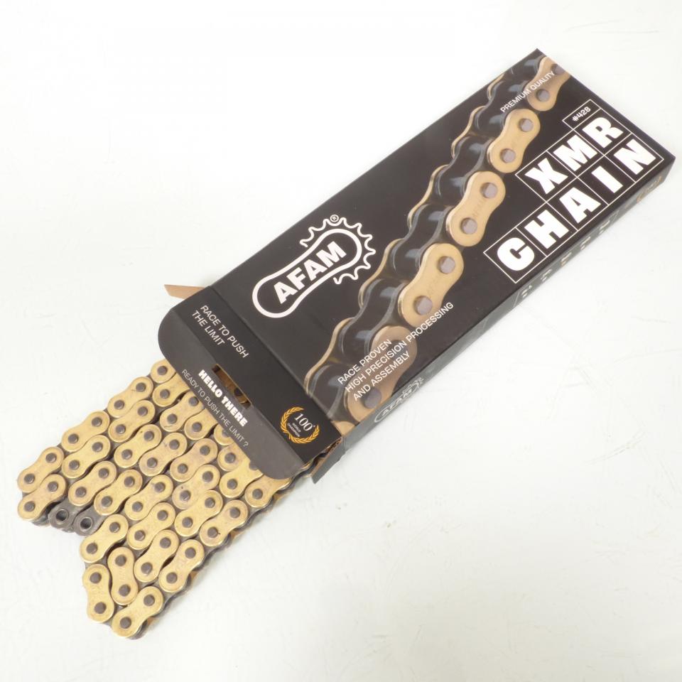 Kit chaîne Afam pour moto Yamaha 125 MT 2015 à 2019 14x48 pas 428 Neuf