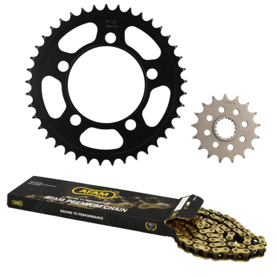 Kit chaîne Afam pour Moto KTM 990 Supermoto R Abs 2013 à 2020 Neuf