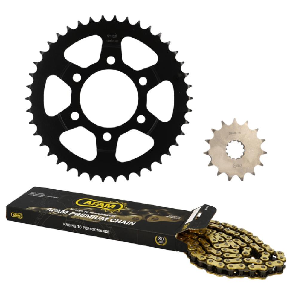 Kit chaîne Afam pour Moto Suzuki 750 GSX Inazuma 1998 à 2003 Neuf