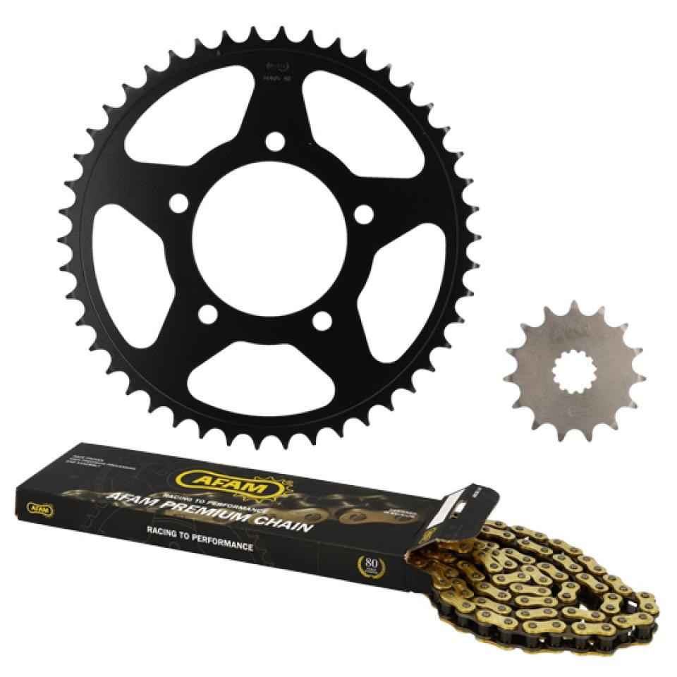 Kit chaîne Afam pour Moto Suzuki 650 SV 1999 à 2023 Neuf