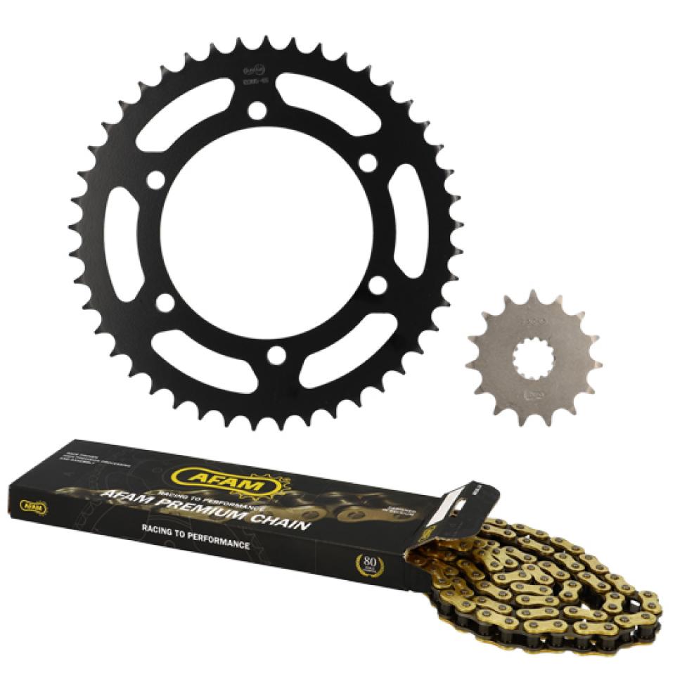 Kit chaîne Afam pour Moto Yamaha 660 Xt X Supermotard 2004 à 2016 Neuf