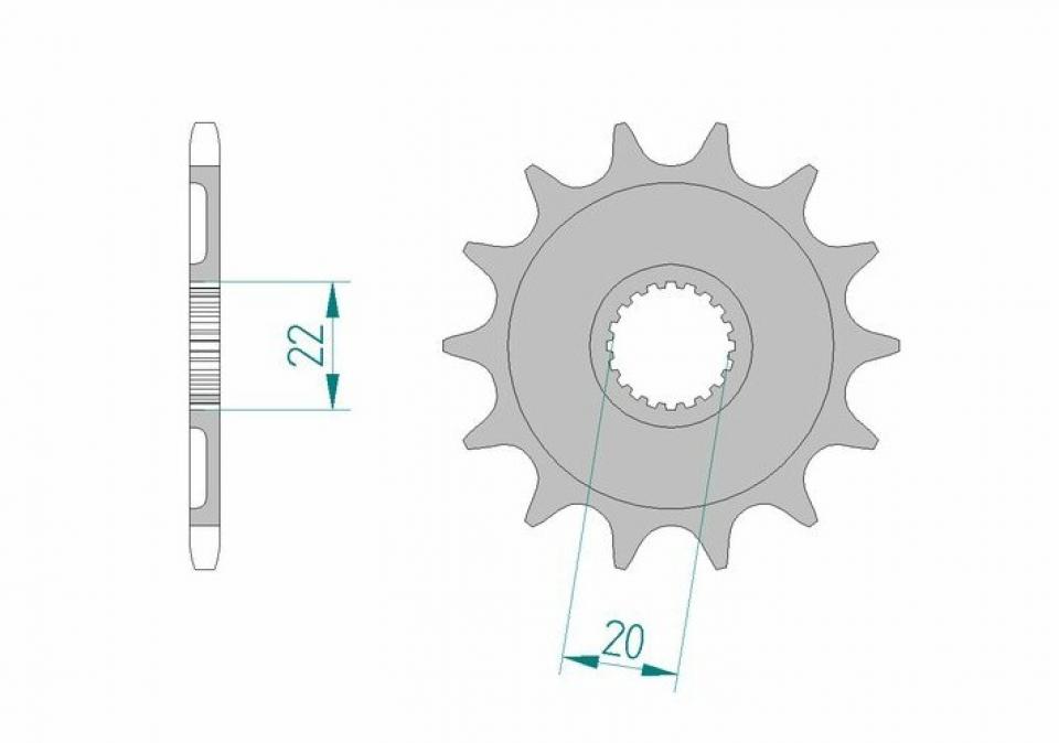Kit chaîne BIHR 13x52 Pas 520 pour moto Yamaha 250 WR-F 2001 Neuf