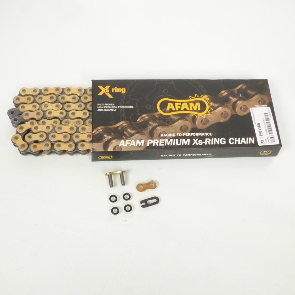 Kit chaîne Afam 14x53 Pas 520 116L pour moto Honda 250 CRF-X 2004 à 2019 Neuf