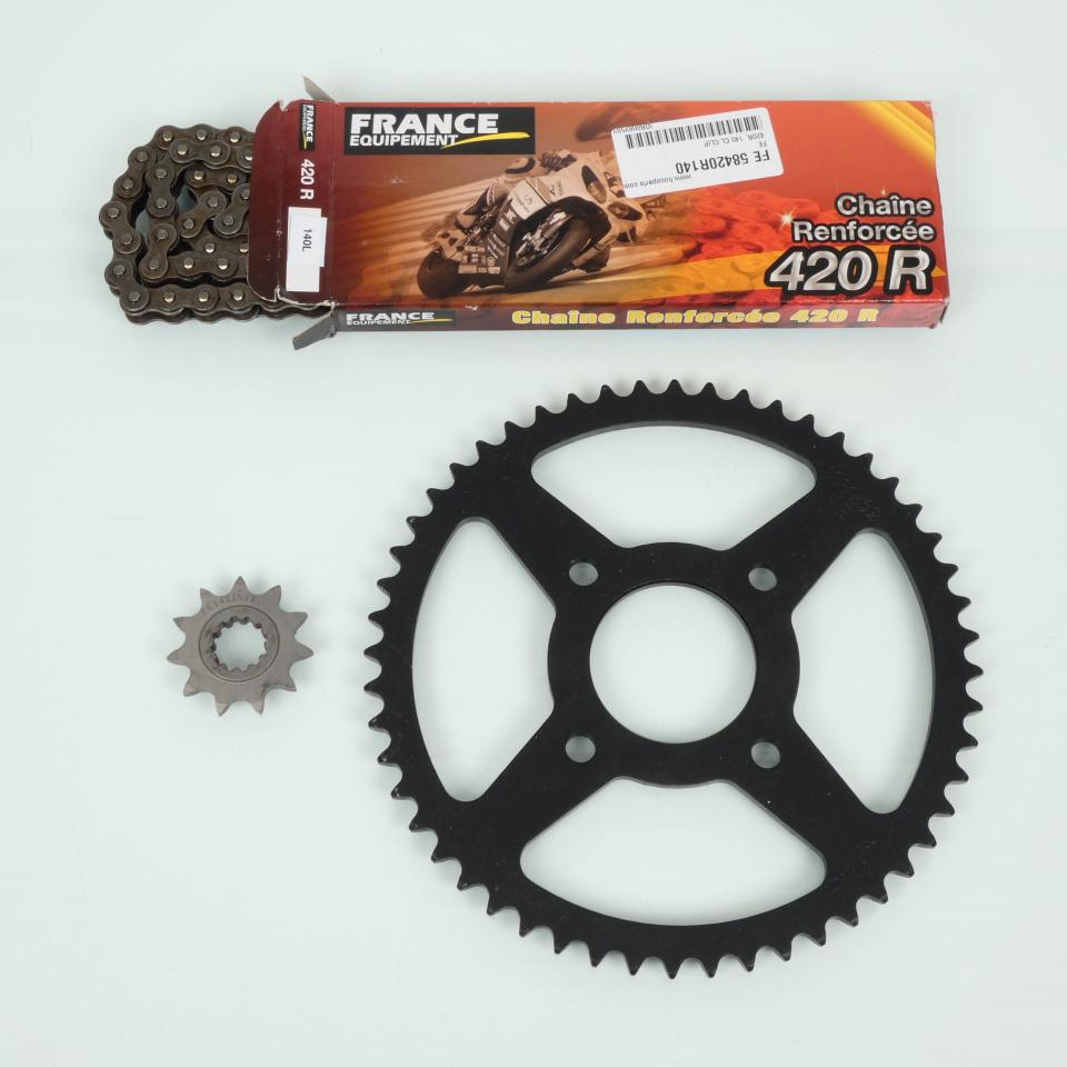 Kit chaîne FE pour moto Masai 50 Enduro 2017 à 2018 11x52 P420 alésage 58mm Neuf