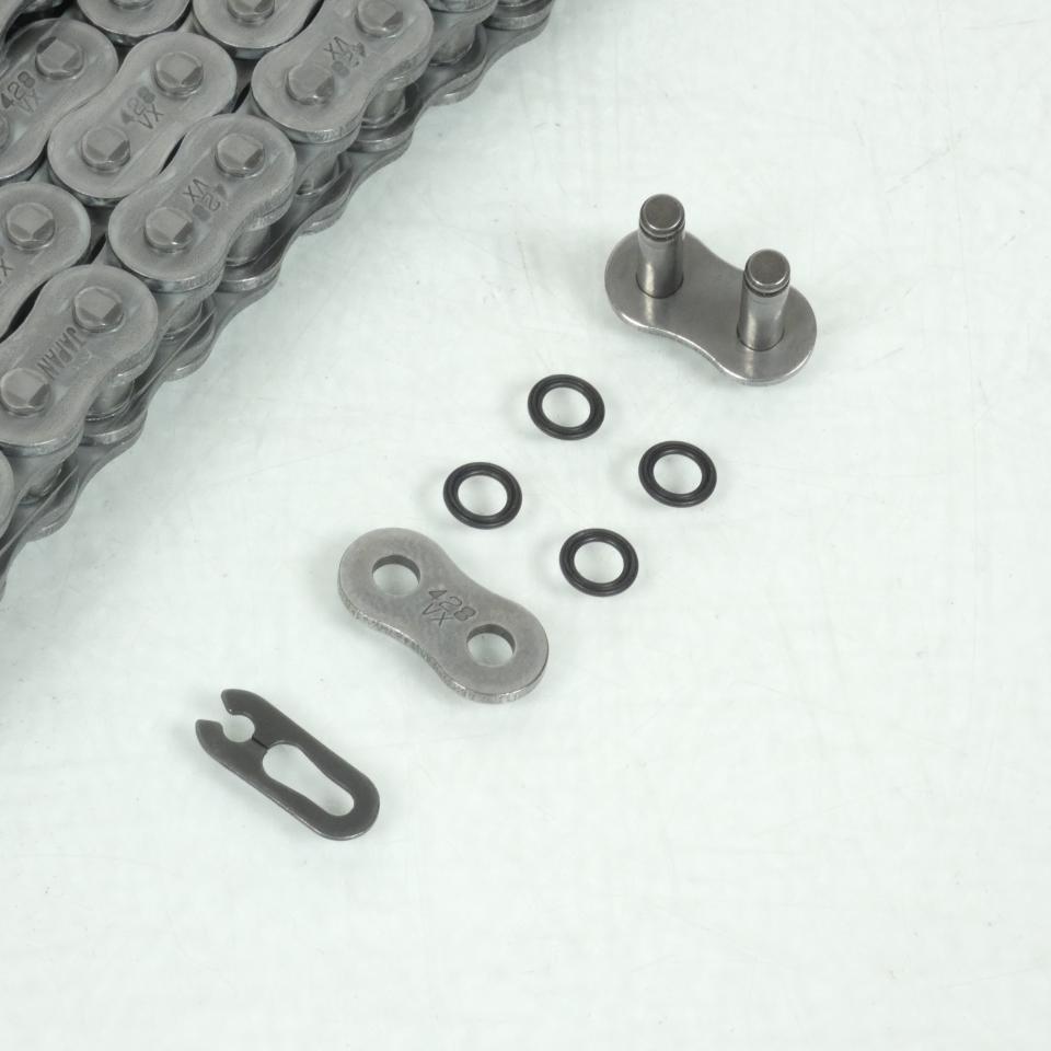 Kit chaîne DID pour moto Yamaha 125 YBR 2007 à 2013 13 x 45 pas 428 Noir Neuf