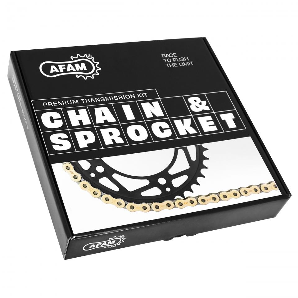Kit chaîne Afam pour Moto Honda 125 Cbr R 2011 à 2019 Neuf