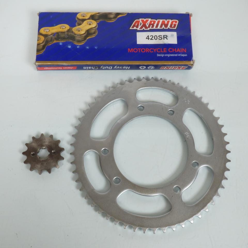 Kit chaîne Axring pour Moto Derbi 50 Senda DRD racing 2004 à 2005 13 x 53 Neuf