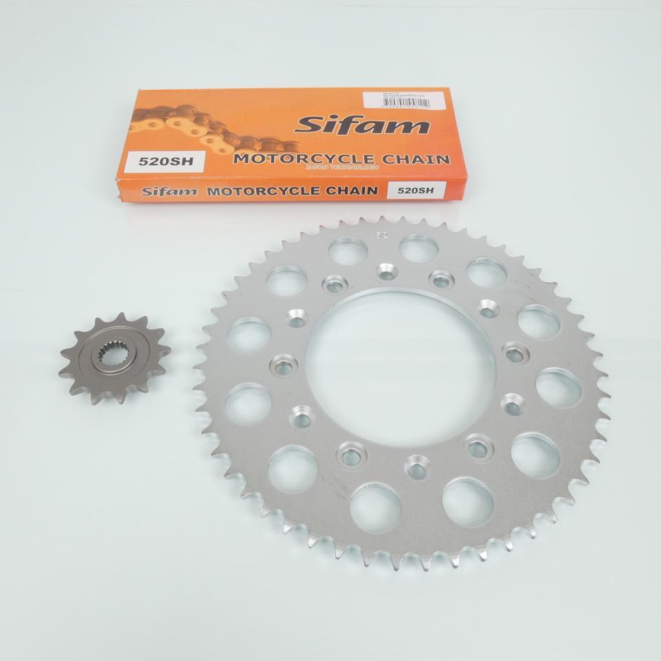 Kit chaîne Sifam pour Moto Honda 125 CR 2000 à 2003 13X52 pas 520 Neuf