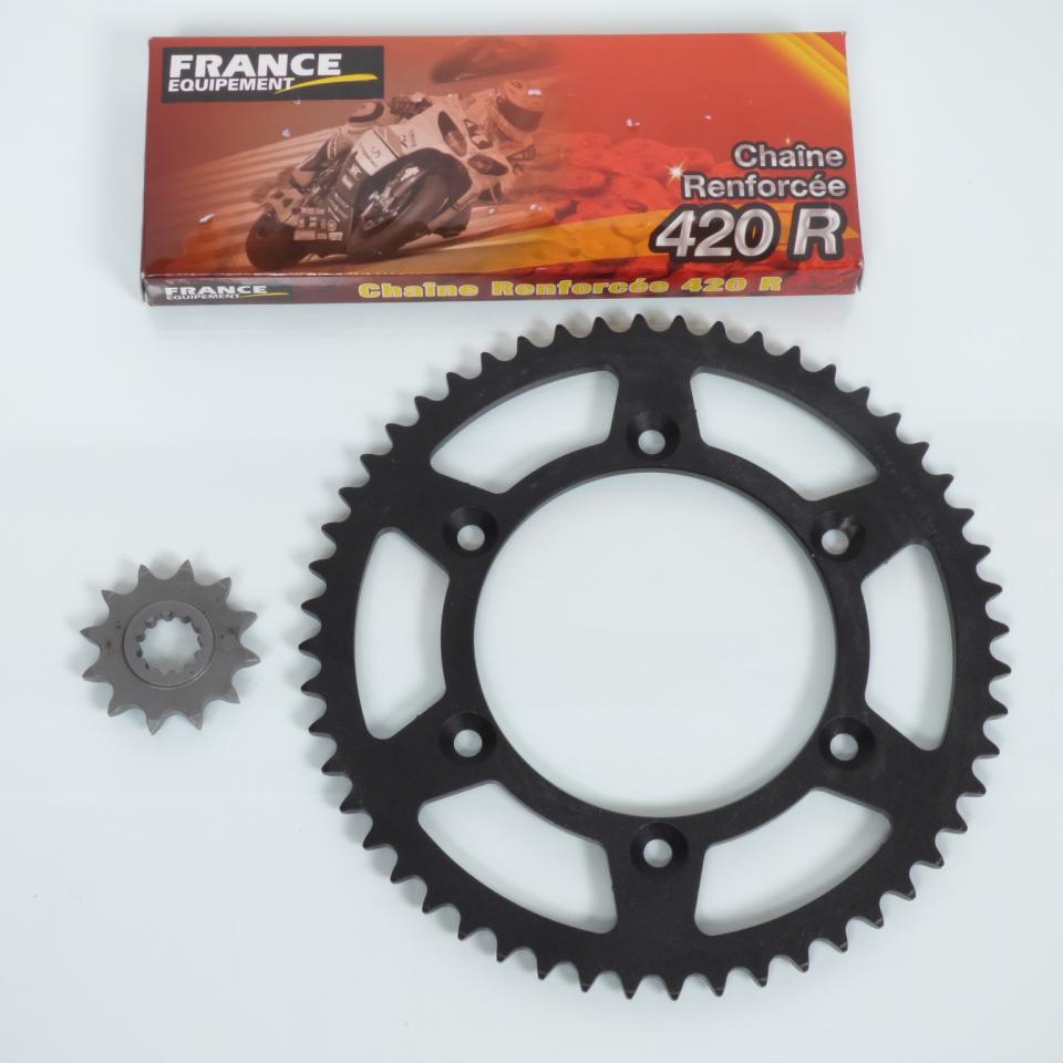 Kit chaîne 12x52 pas 420 pour moto CPI 50 SX 2003 à 2014 neuf 50 à boite enduro TT