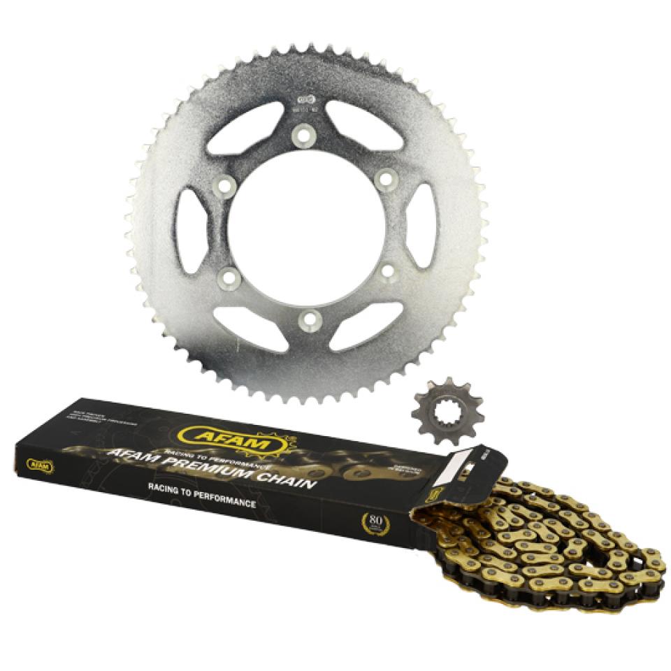 Kit chaîne Afam pour Moto CPI 50 SM 2006 à 2012 11601636/11 / 11x62 pas 420 alésage 110 Neuf