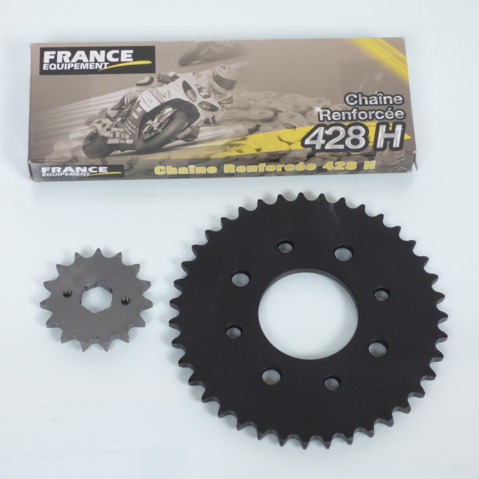 Kit chaîne France Equipement pour Moto Honda 125 CMT 1978 à 1979 15X39 pas 428 Neuf