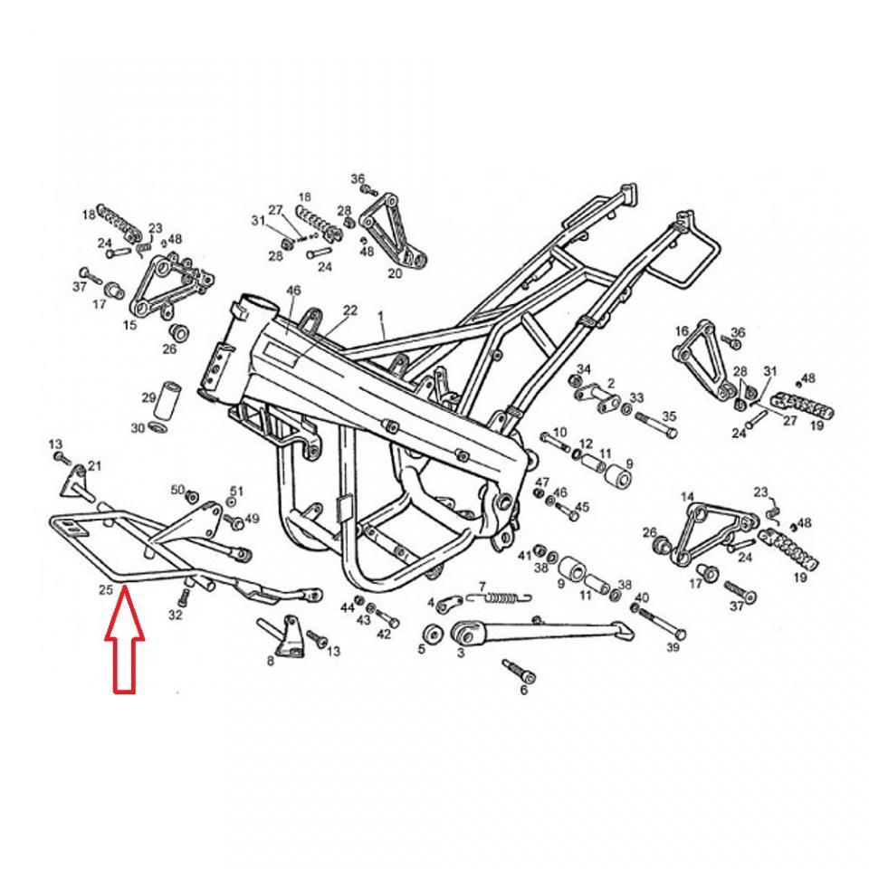 Araignée origine pour Moto Derbi 50 GPR R 1997 à 2000 00H04901181 Neuf