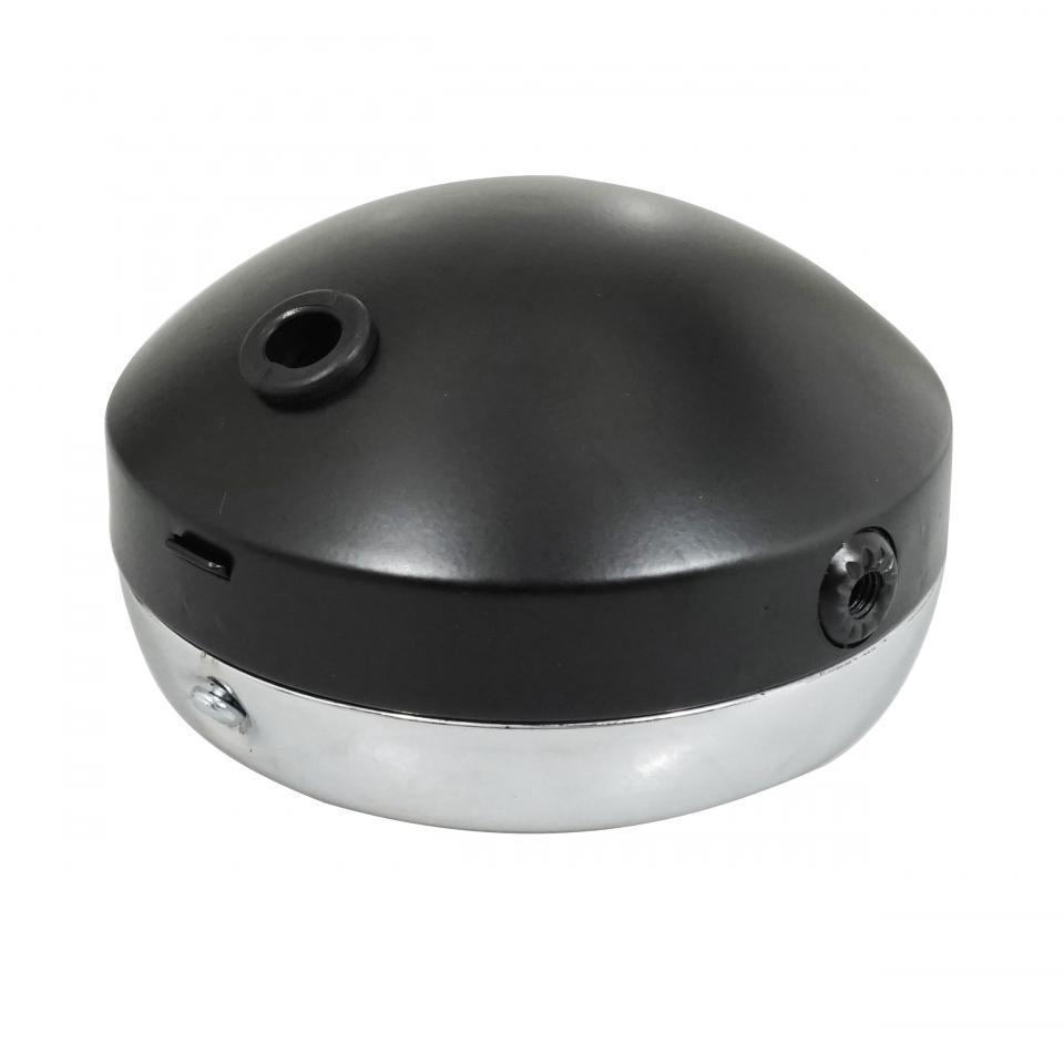 Optique phare avant rond Ø140mm en métal noir Guia pour mobylette MBK 51 cyclo