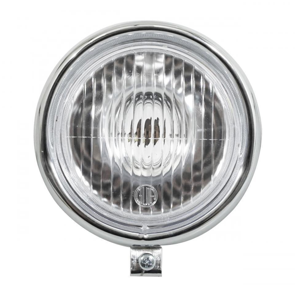 Phare avant rond Ø135 chromé avec casquette Guia pour mobylette MBK 51 cyclo mob