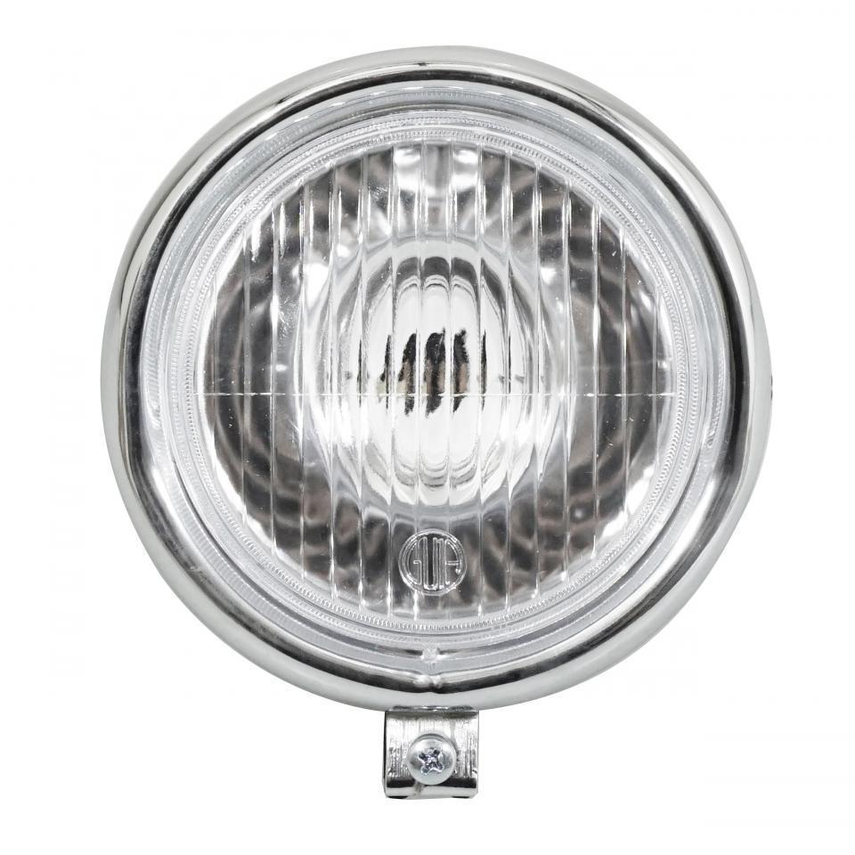 Phare avant rond Guia Ø135mm pour mobylette MBK 51 noir avec casquette chromé Neuf