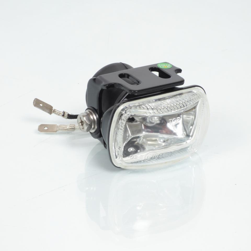 Éclairage halogène longue portée phare feu additionnel rectangle 12V 55W H3 pour moto