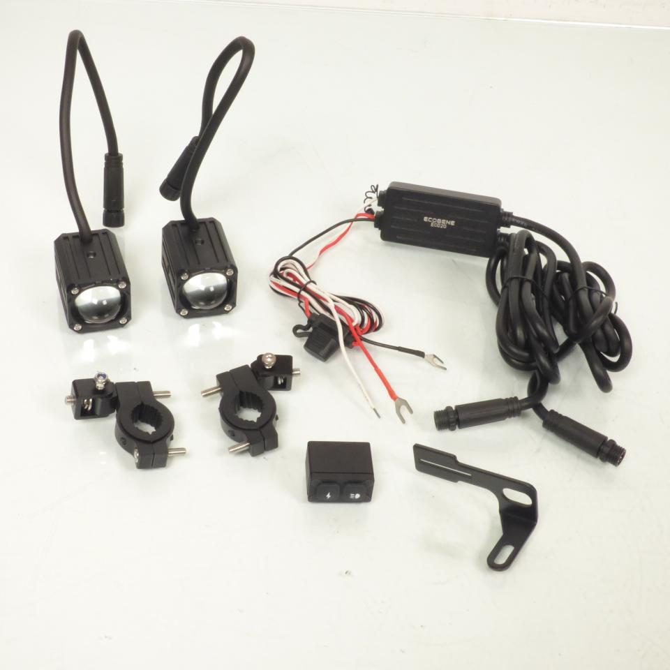 Feu additionnel à LED éclairage longue portée pour moto 12V 60W Ecobene KD20