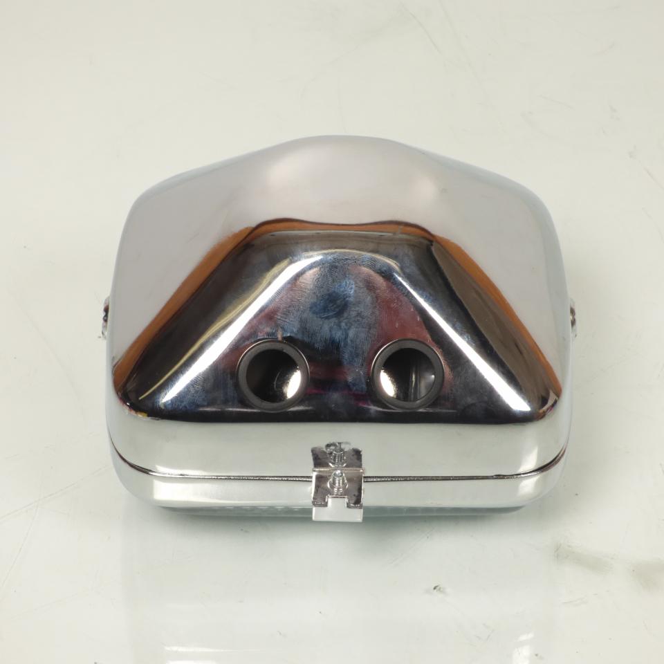 Optique avant rectangulaire chromé 180x150mm Guia pour moto vintage ancienne