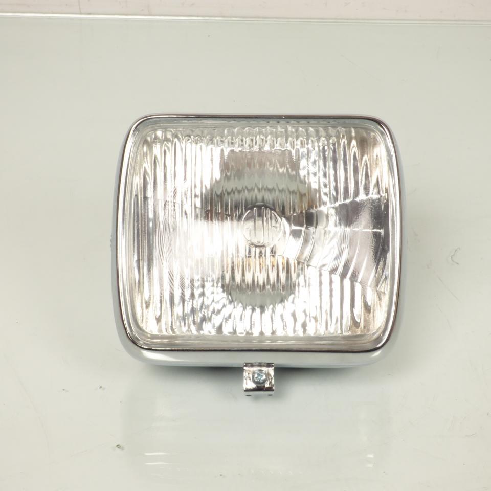 Optique avant rectangulaire chromé 180x150mm Guia pour moto vintage ancienne