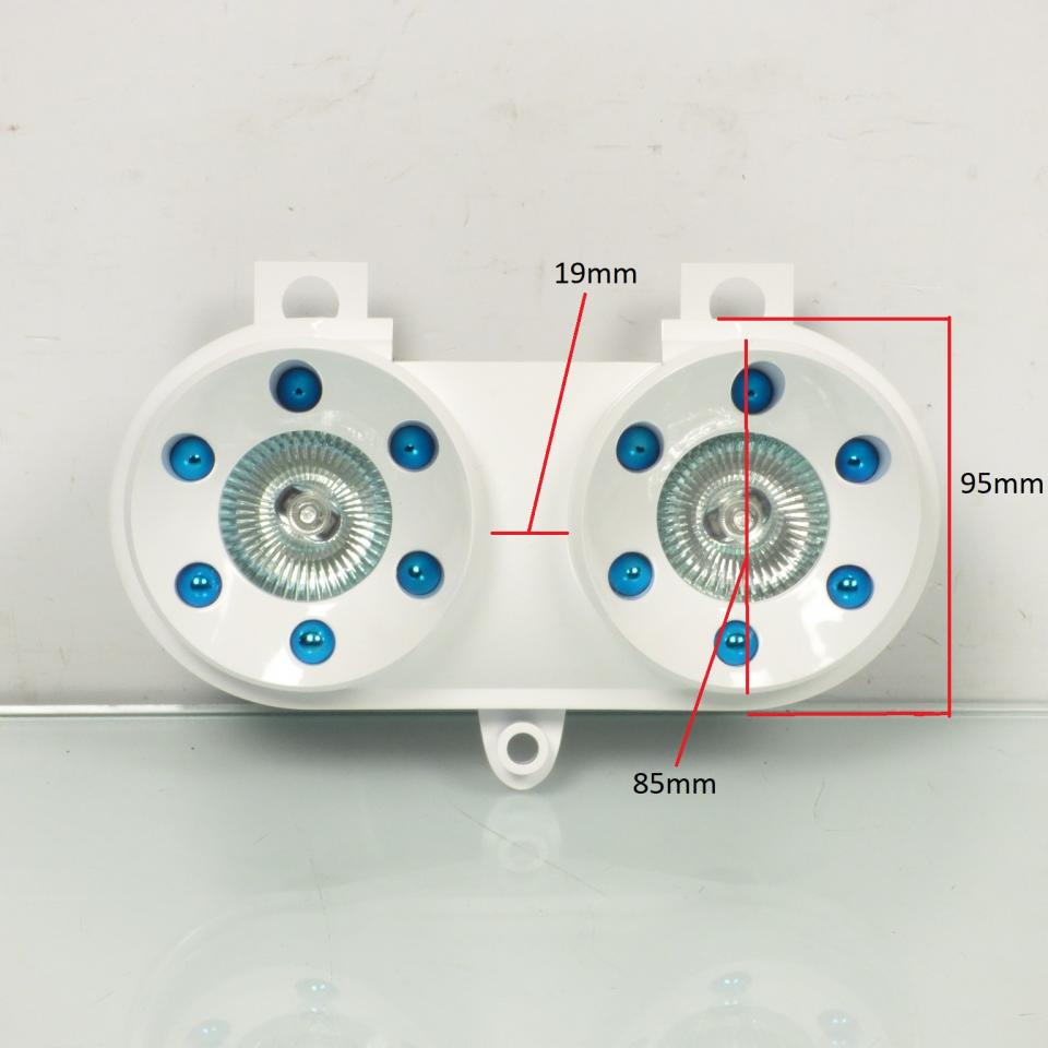 Optique avant TNT pour Scooter MBK 50 Rocket blanc / bleu Neuf