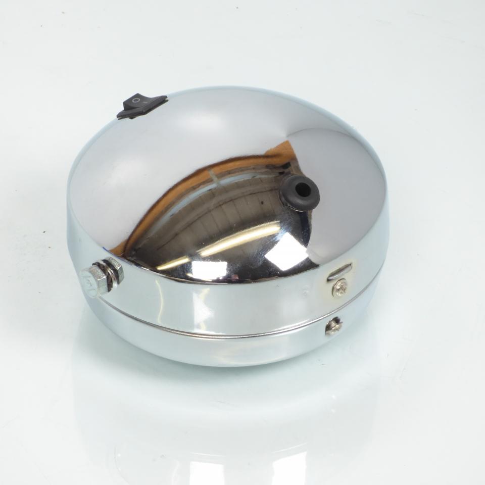 Optique avant P2R pour mobylette MBK 50 51 Avant 2020 Ø 140mm rond chromé Neuf