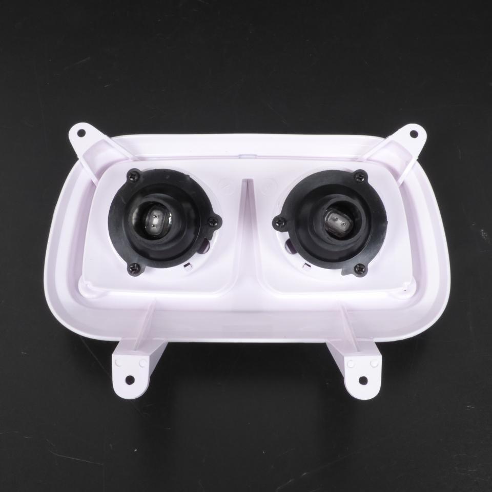 Optique avant One pour scooter MBK 50 Spirit 2004 blanc / 2 x 12V 20W Ø50mm Neuf