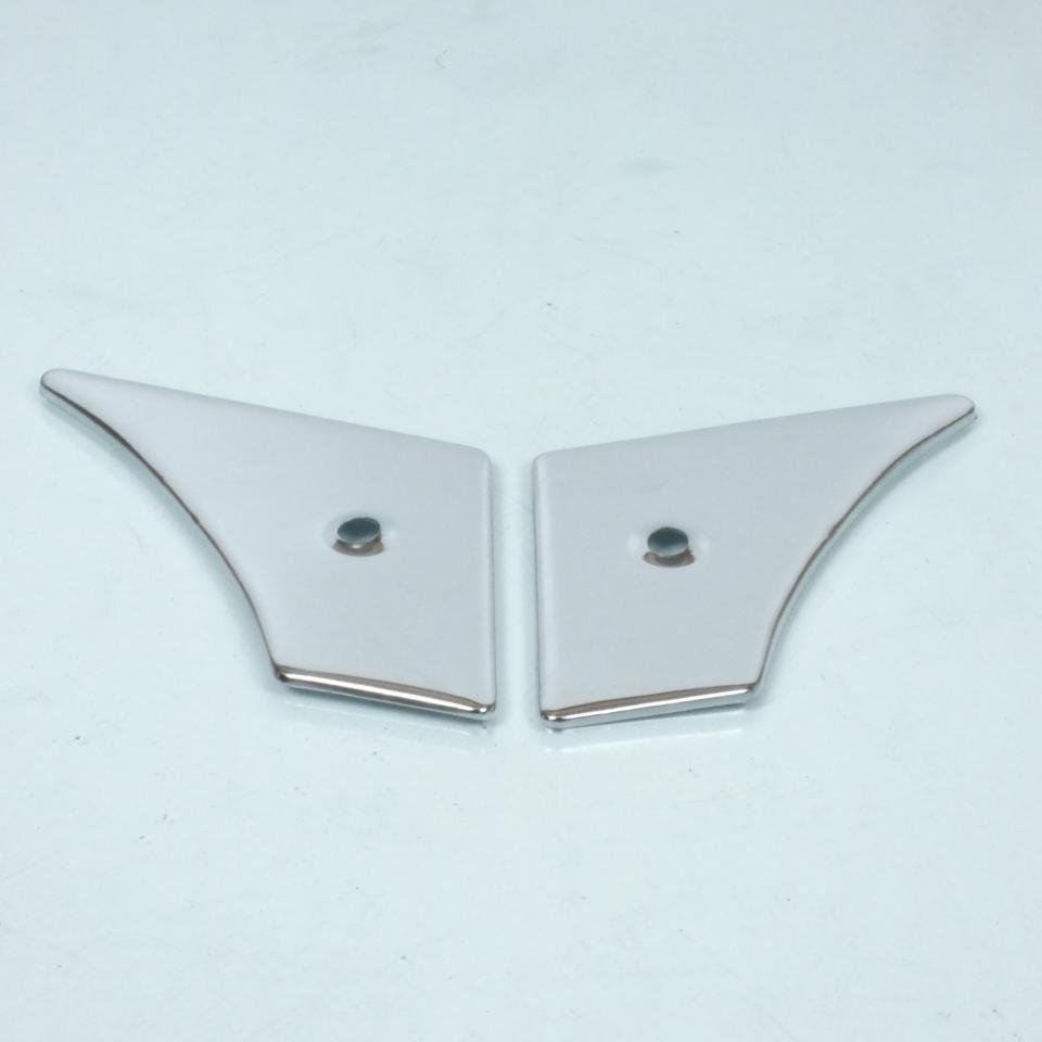 Paire de porte trappe de boite à outil chromée RSM pour mobylette MBK 50 Neuf