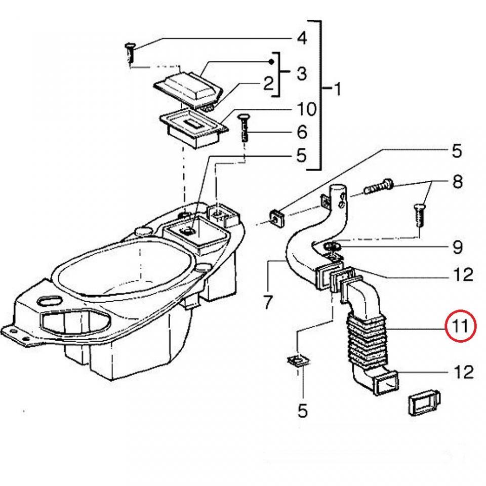 Plastique divers origine pour Auto Piaggio 50 1997 à 2003 576773 Neuf