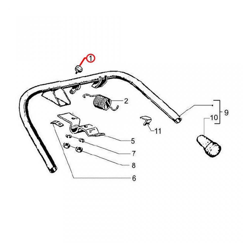 Plastique divers RMS pour scooter Piaggio 80 Vespa PX 1981-1984 174773 Neuf