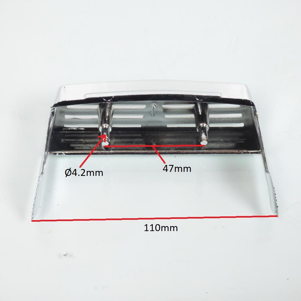 Grille plastique chromé enjoliveur de phare avant pour mobylette MBK 88 Neuf