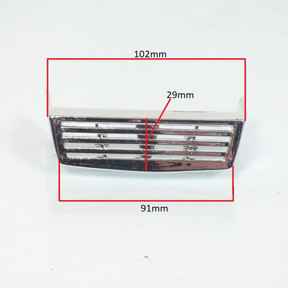 Grille plastique chromé enjoliveur de phare avant pour mobylette MBK 88 Neuf