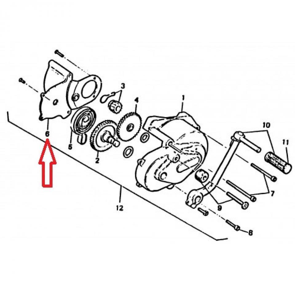 Couvercle intérieur de boite à kick pour mobylette MBK 50 51V NG2-22320-03 Neuf