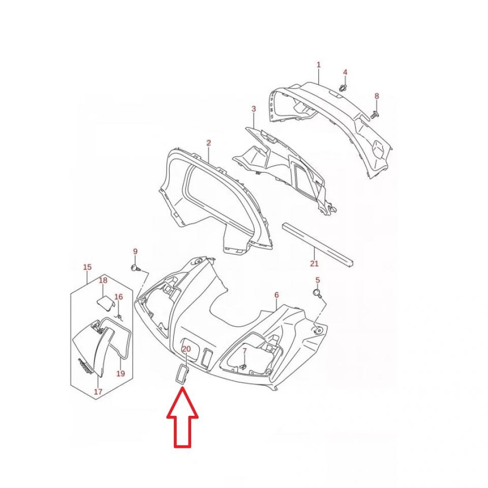 Plastique divers pour Suzuki Burgman