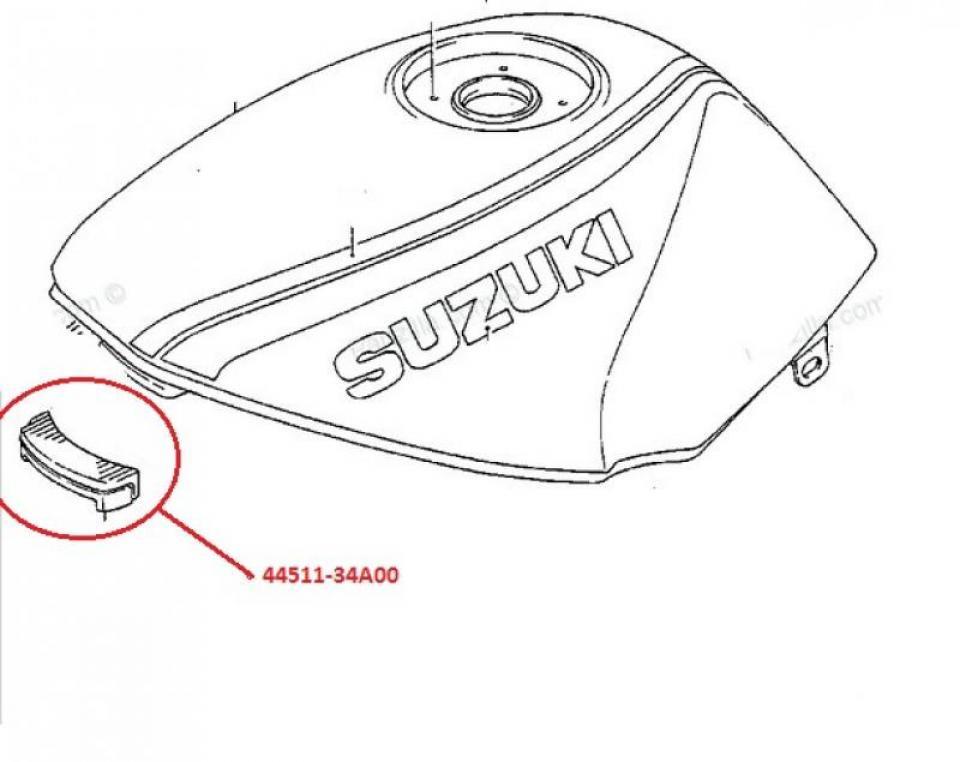 Silentbloc caoutchouc de réservoir moto Suzuki 500 GSE 1989-2000 44511-34A00