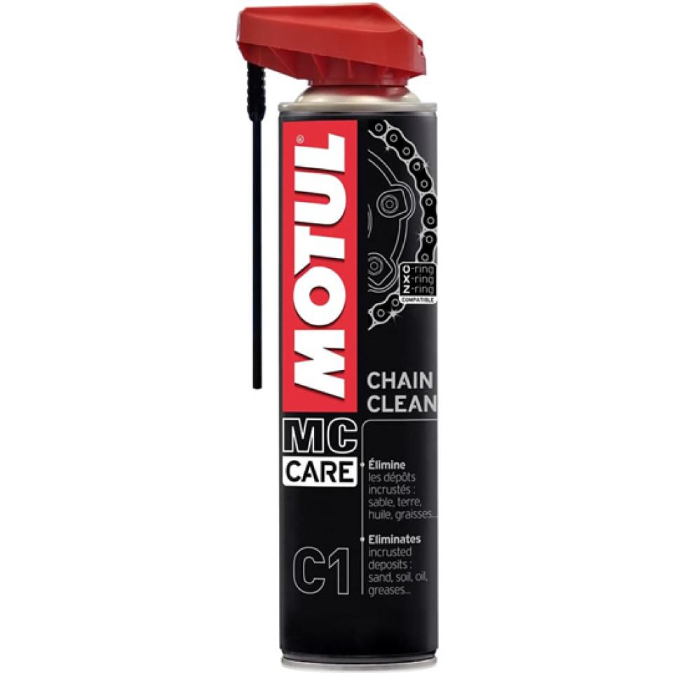 Bombe de nettoyant chaine pour moto Motul Chain Clean MC Care C1 aérosol 400ml