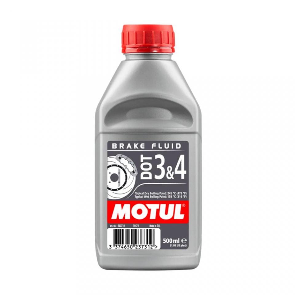 Liquide frein ou embrayage Motul DOT 3 & 4 Brake Fluid 500mL pour moto Neuf