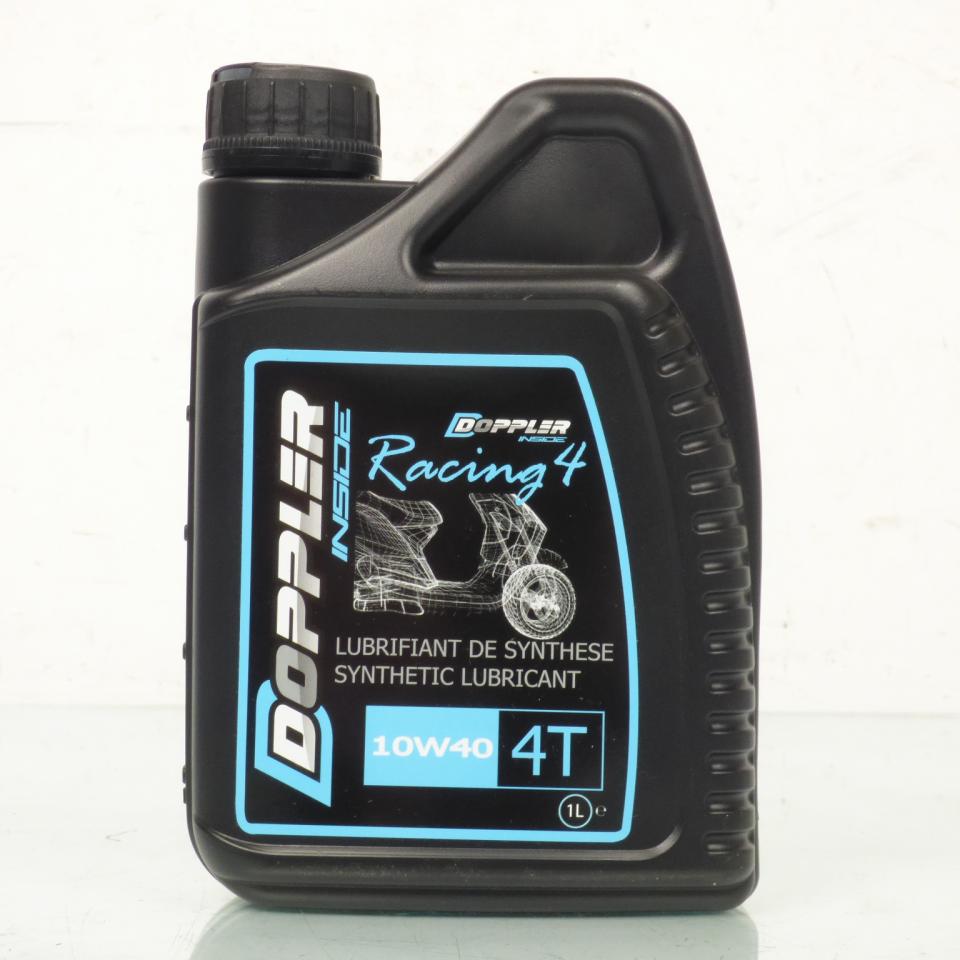 1L huile moteur 10W40 4 temps 100% synthèse Doppler Racing 4 pour scooter 4T
