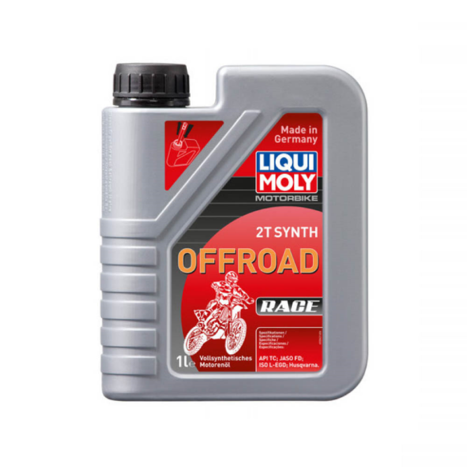 Bidon huile lubrifiant LIQUI MOLY Off Road Race 2T Synth 1L pour moto quad Neuf