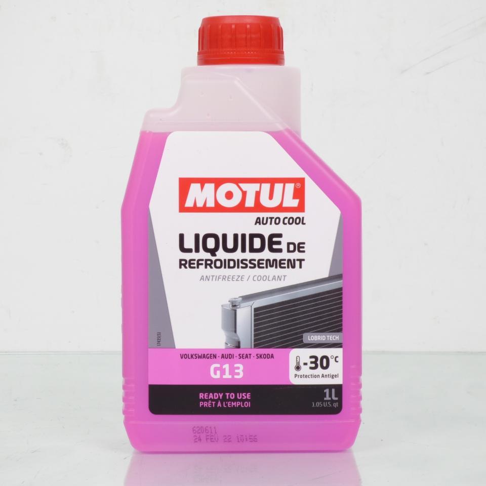 Liquide de refroidissement rose Motul G13 -30°C pour voiture automobile auto 1L