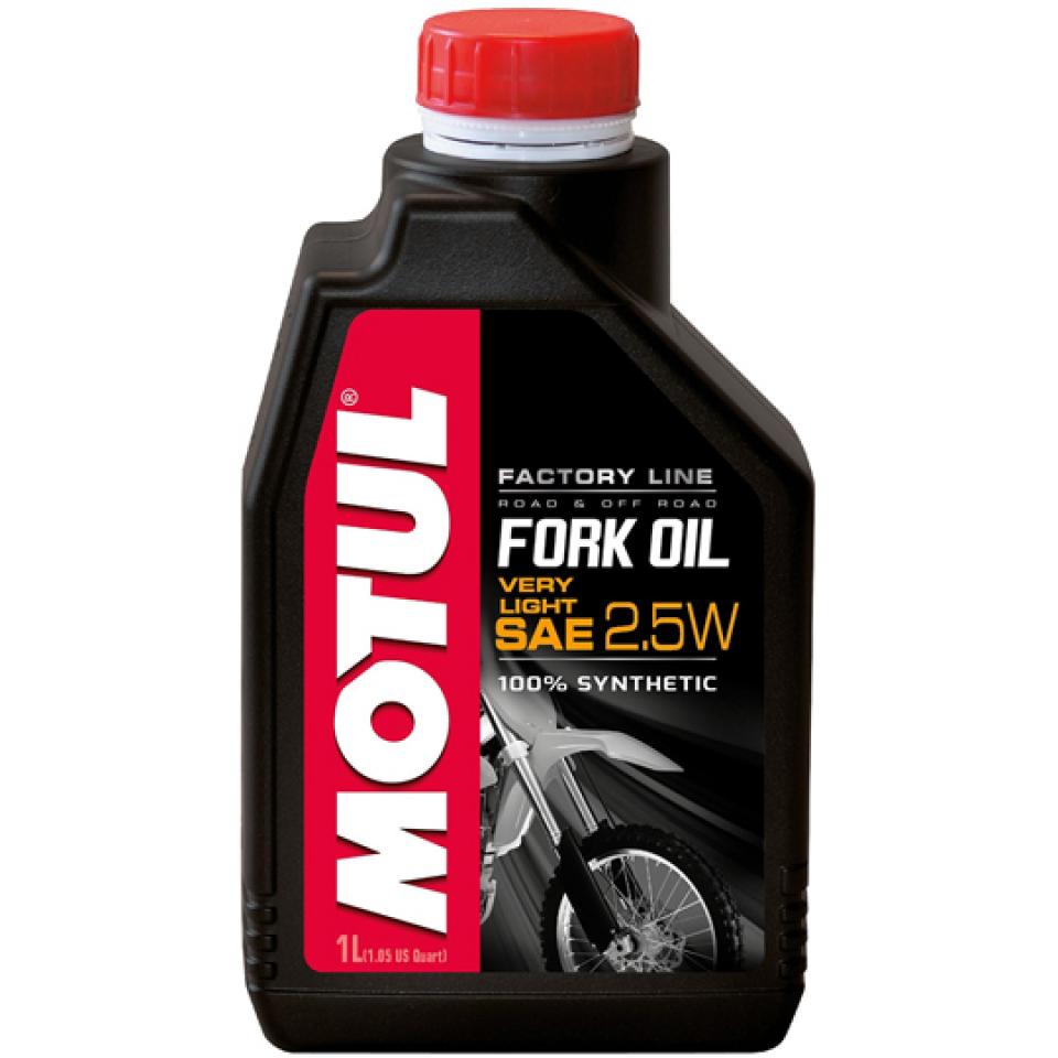 Huile de fourche Motul Fork Oil Very Light SAE 2.5W 1L pour moto Neuf