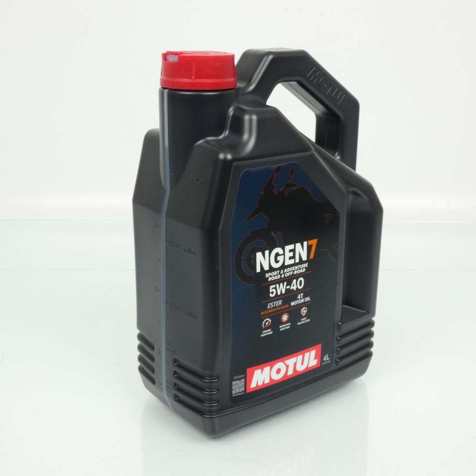 Lubrifiant huile Motul NGEN 7 5W40 4L pour moto route tout terrain scooter Neuf
