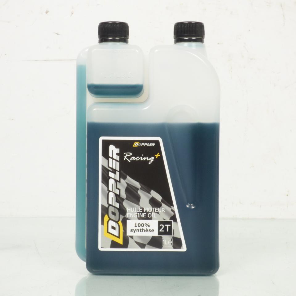 Bidon 1L huile moteur 2 temps 100% synthèse Doppler Racing + pour moto Neuf