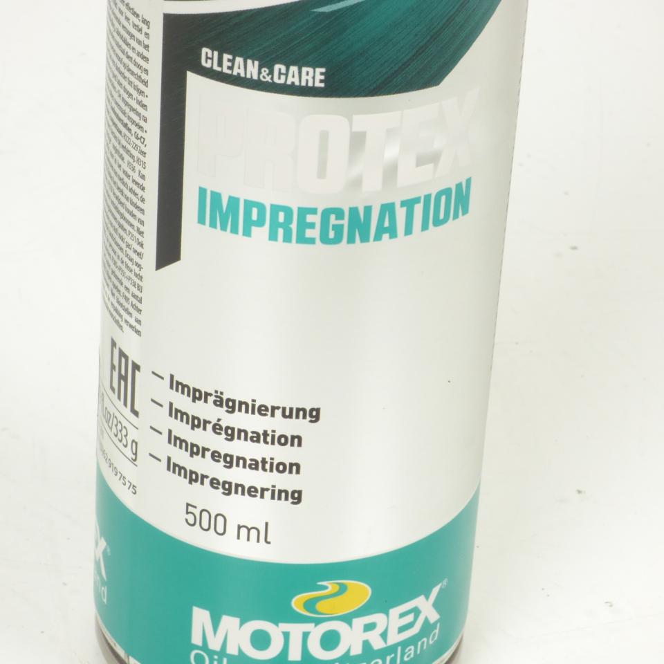 Spray imperméabilisant Motorex Protex Imprégnation 500ml pour textile et cuir