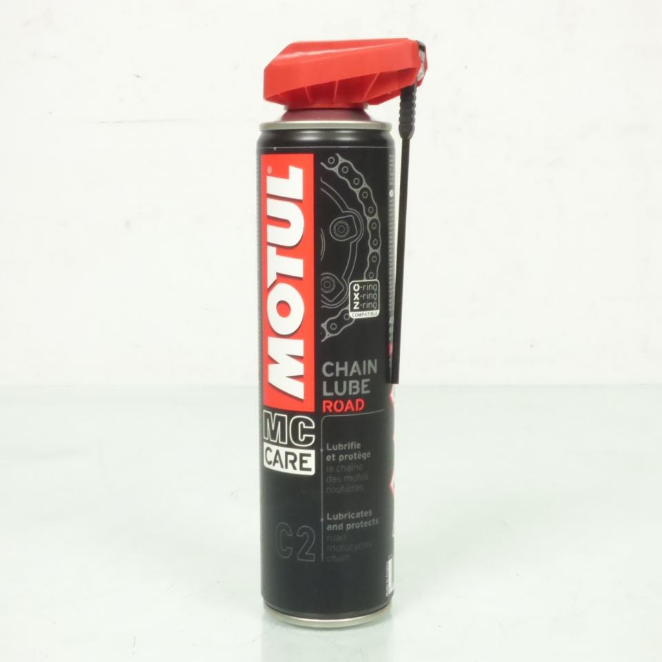 Bombe de graisse chaine pour moto route Motul Chain lub Road MC Care C2 spray 400ml