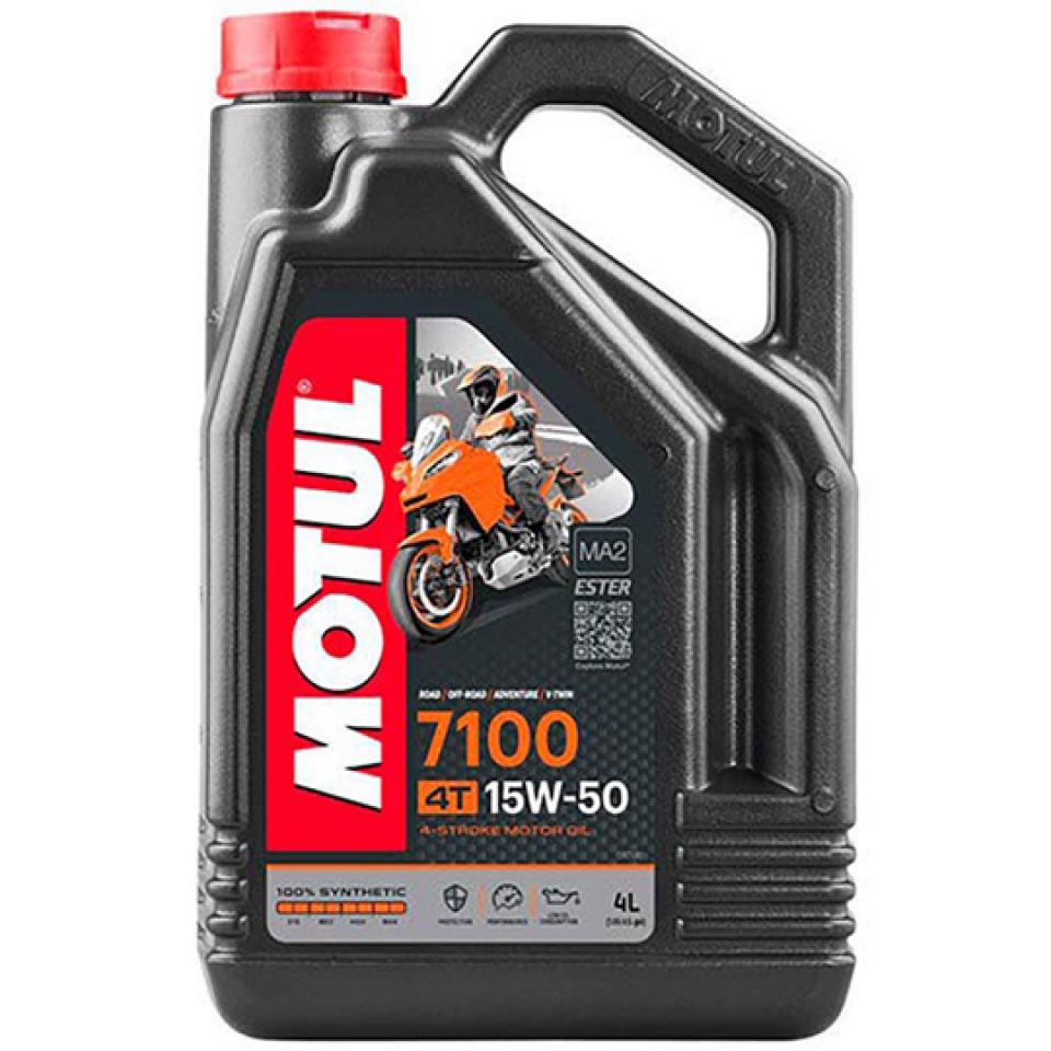 Bidon d'huile pour moto scooter deux roues  Motul 7100 10W50 moteur 4T en 4L Neuf