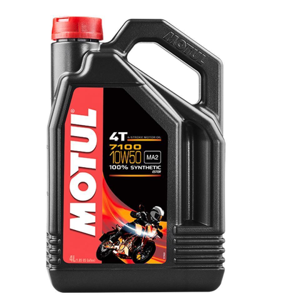 Bidon d'huile pour moto scooter deux roues  Motul 7100 10W50 moteur 4T en 4L Neuf