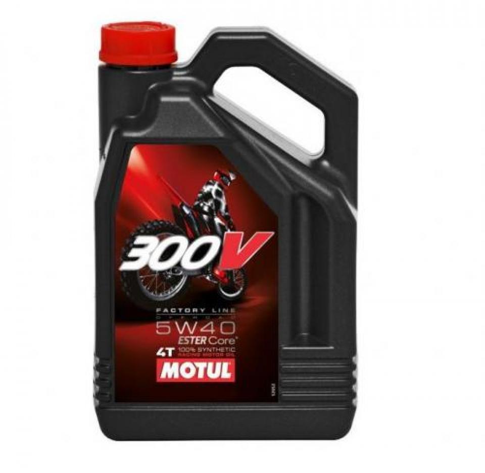 Huile motul 300V 5W40 moteur 4T 100% synthétique bidon 4L moto scooter Neuf