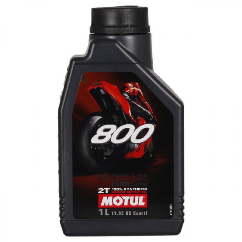 Huile 2T Motul 800 FACTORY LINE ROAD RACING 1L pour moto compétition circuit