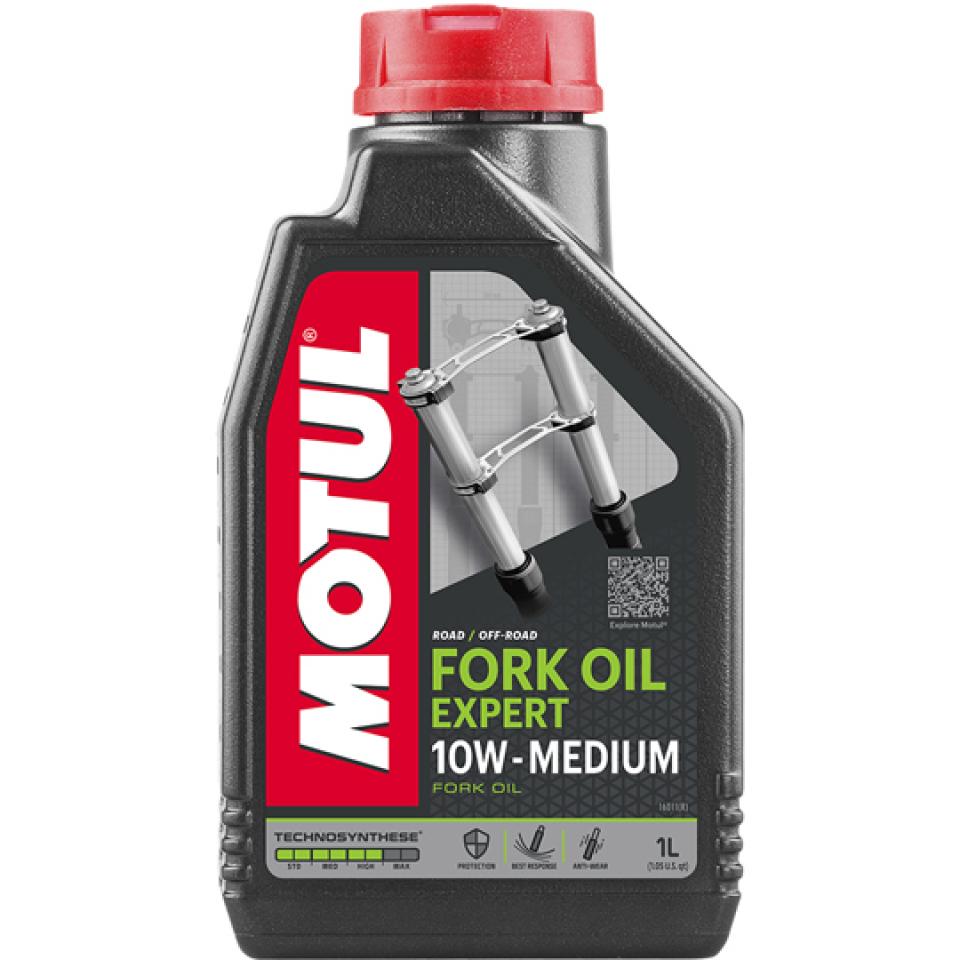 Huile fourche Motul Fork Oil Expert Medium SAE 10W Technosynthese 1L pour moto